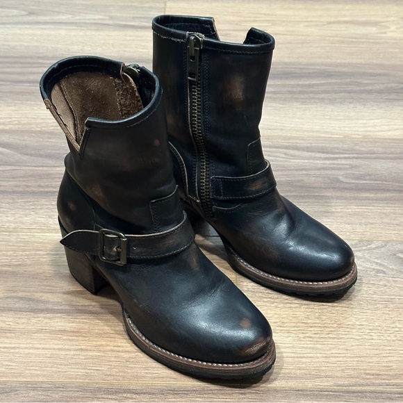 Freebird Carlito Boot in Distressed Black Leather Size 8 - Picture 5 of 16